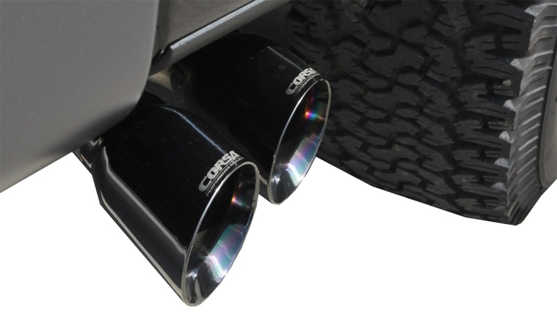 Ford F-150 Performance Exhaust - Single Side Exit - CORSA Performance - Cat Back Sport - Black - `11-`14